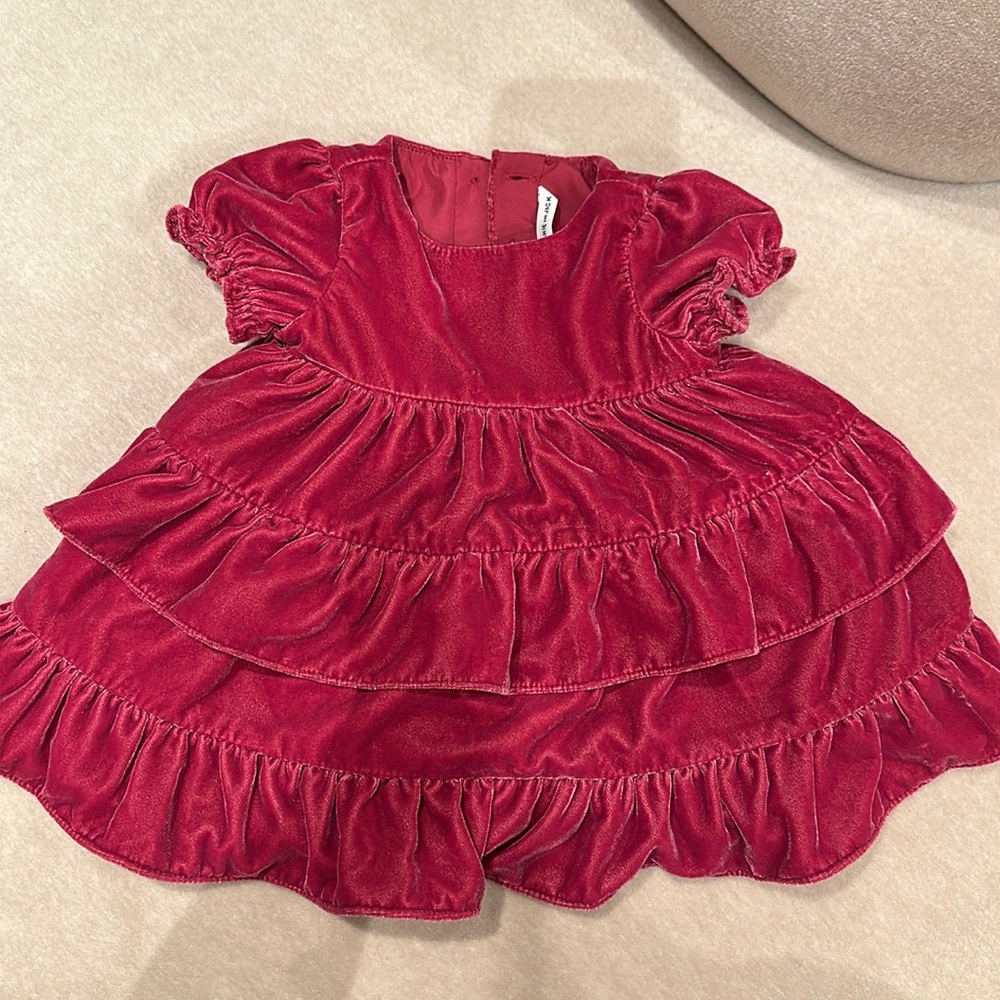 Janie and Jack pick velvet dress